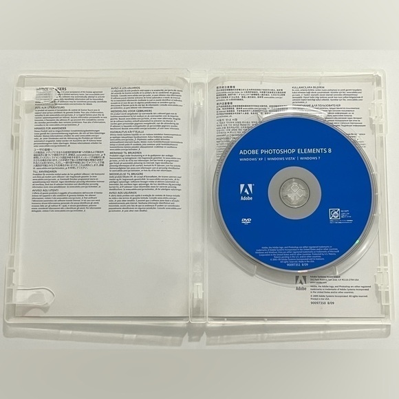 Adobe Photoshop Elements 8 w/ Serial Number & Learn Digital Scrapbooking DVD PC - Picture 5 of 8